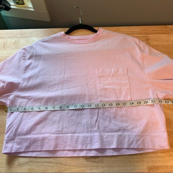 Athleta Pink Cropped Tee Size XS - Picture 7 of 8